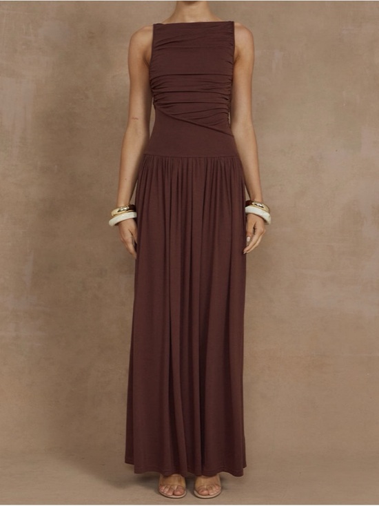 Runaway The Label Dresses & Skirts - Runaway the Label Chocolate Brown Nalla Maxi Dress